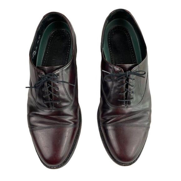 Vintage Men's 90's Florsheim Royal Imperial Shoes Brown Leather Oxford Sz 10 - Picture 1 of 10